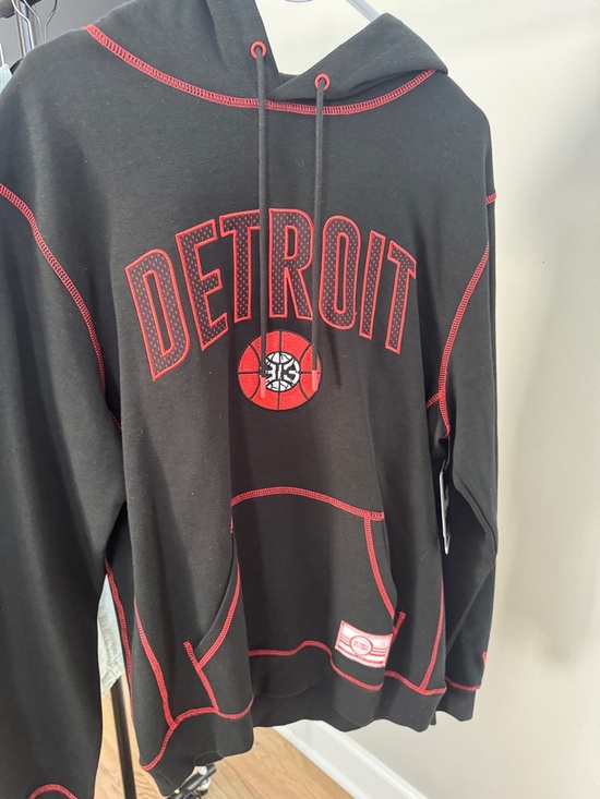 New Era Other - New Era Black and Red Detroit Hooded Sweatshirt